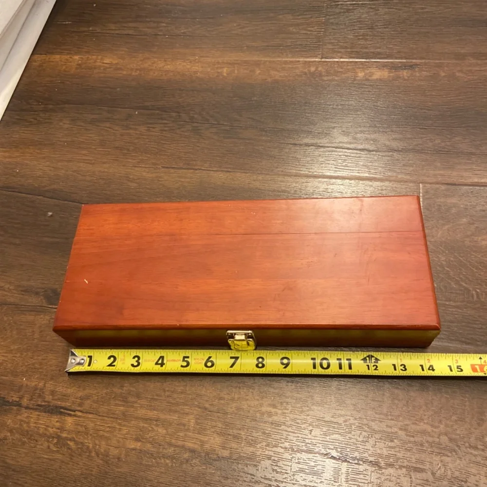 HOPPE’S GUN CLEANING KIT WOODEN STORAGE BOX CHEST